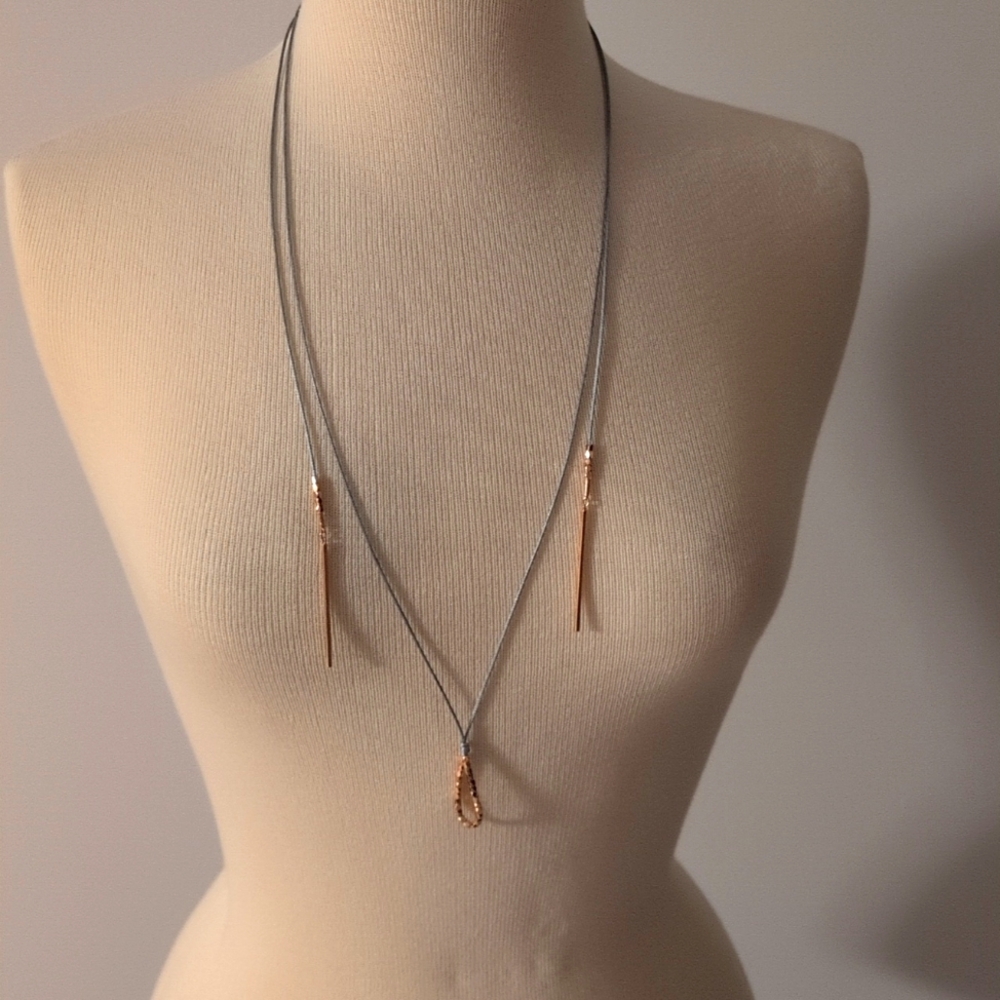PRICE DROP! Premier Jewelry rose gold necklace & earrings set